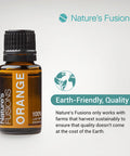 Nature s Fusions Orange (Sweet) 100% Pure and Essential Oils 15 mL