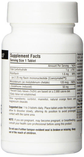 Source s Glutathione Complex, Reduced 50mg, 100 Tablets (Pack of 2)