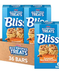 Rice Krispies Treats Bliss Crispy Marshmallow Squares Snack Bars Caramel Sea Salt Pretzel (6 Boxes 36 Bars)
