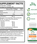 Terry ly Omega-7 Dry Eye Relief - 60 Softgels - Pack of 2 - 500 mg Sea Buckthorn - Eye Moisture Support Supplement - Omega-3, -6, and -9 - Non-GMO, , Vegan - 120 Total Servings
