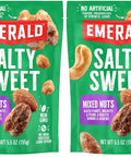 Emerald Nuts Salty Sweet Mixed Nuts (1-Pack), Features Kettle Glazed Peanuts, Almonds, Cashews, Kettle Glazed Walnuts, Kettle Glazed Pecans, 5.5oz Resealable Bag