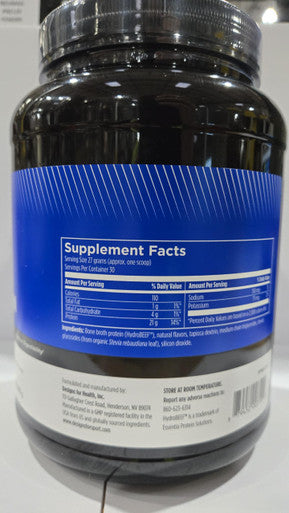Designs for Sport Beef Protein Powder - NSF Certified for Sport Hydrolyzed Protein - Highly Absorbable with Amino Acids & Collagen Precursors - Bone Broth Protein for Athletes (Vanilla 30 Servings)