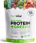 Plantvital Bundle Unflavored Organic Vegan Protein Powder - 18 Superfoods, And Whole Foods Multivitamins With 56 Superfoods For Your Daily Nutrients Needs.
