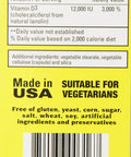 Bio Nutrition D3 12000 Iu Vegi-Caps, 50 Count