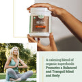 #1 Green Superfood with 1000 mg Mushrooms | 100% USDA Organic Non-GMO Vegan Supplement | 20+ Whole Foods (Spirulina, Wheat Grass, Barley) (Focus, 30 Servings) (Reishi + Shaker Bottle)