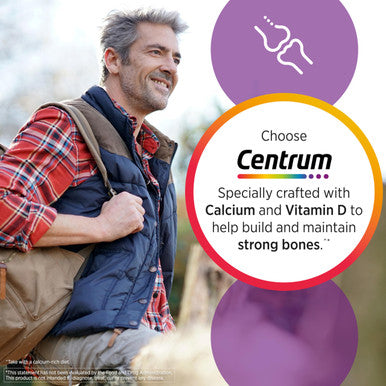 Centrum Multivitamin For Men Multivitamin/Multimineral Supplement With Vitamin D3 B Vitamins And Antioxidants Gluten Free Non-Gmo Ingredients - 200 Count