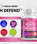Vaginal Probiotics For Women + Prebiotics 20 Billion Cranberry Pills 30,000Mg With D-Mannose 500 Mg For Urinary Tract Health