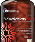 Ashwagandha Organic Capsules Clinical Strength 1300 mg with KSM-66 Ashwagandha Extract - 120 Vegan Capsules - Natural Stress Relief Supplement