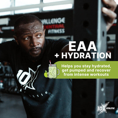 10X Athletic EAA Essential Amino Acids - Appletize Muscle Recovery & Hydration 450g Vegan - 25 Servings