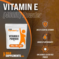 BulkSupplements Vitamin E Powder - D-Alpha Tocopheryl, Antioxidants Supplement, - 500mg with 280mg (400IU) of Vitamin E , 200 Servings (100 Grams 3.5 oz)