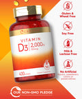Carlyle Vitamin D3 2000 Iu Softgels | 400 Count | Non-Gmo, Gluten Free Formula | 50 Mcg | Vitamin D Supplement