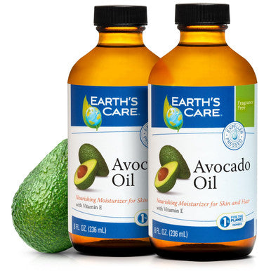 Earth'S Care Earth S Care Avocado Oil - Avocado Oil For Hair And Skin With Vitamin E Glass Bottle 8 Fl. Oz.