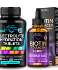 NUTRAHARMONY Electrolyte Tablets & Liquid Biotin, Collagen Drops