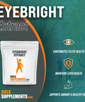 BulkSupplements Eyebright Extract Powder - Eye Bright Extract - Eye Supplements - Eyebright Herb Supplement - Eye Health Supplements for (100 Grams - 3.5 oz)