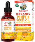 Maryruth'S Organics Pumpkin Seed Oil Cold Pressed 2 Month Supply Usda Organic Pumpkin Seed Liquid Drops For Men And Women Urinary Health In Men Sugar Free Vegan Non-Gmo 60 Servings