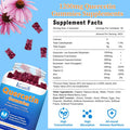 Quercetin Gummies For Kids, Adults Women Men, 1200 Mg Quercetin With Bromelain Elderberry Vitamin C Zinc Echinacea Immune Support Supplement, Mixed Berry Flavor 60 Cts