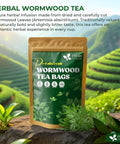 FreshDrinkUS, Premium 50 Mulberry Leaf Tea Bags, 100% Natural & Pure from Mulberry Leaves. Herbal Tea. Made with Natural Material Tea Bags. No Sugar, No Caffeine, No Gluten, Vegan.