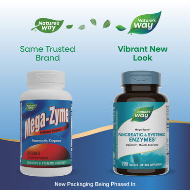 Natures Way, Megazyme, 200 Tablets