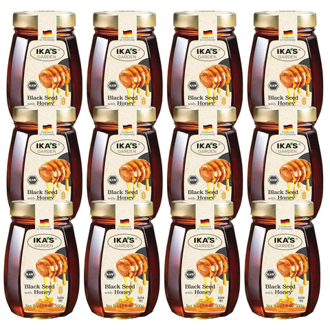 Ika's Garden Raw Manuka Honey with Blossom Honey - 100% Pure, Unfiltered, Gluten-Free Ã¢â‚¬â€œ Product of Germany, 17.6 oz (500g) Jar