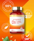 Carlyle Vitamin D3 1000 Iu | 400 Softgels | Non-Gmo And Gluten Free Formula | 25 Mcg