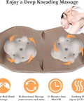Triducna Shiatsu Neck Back And Shoulder Massager With Heat - Electric Deep Tissue 3D Kneading Massage Pillow For Lower Back, Calf, Legs, Full Body Muscle Relaxation, Home, Office, And Car Use