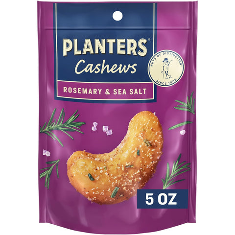 PLANTERS Cashews Cinnamon & Brown Sugar - Trail Mix Snack Pack - Snacks with Cinnamon & Brown Sugar, Snack Pack, Party Trail Mix, 5 Oz Bag