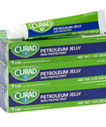 Curad Petroleum Jelly Skin Protectant Ointment for Dry Cracked Skin 1 oz Tube (12 Pack)