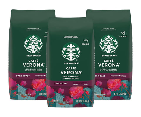 Starbucks Ground Coffee, Dark Roast Coffee, Italian Roast, 100% Arabica, 1 bag (18 oz)