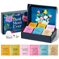 Thoughtfully Gourmet Best Mom Ever Tea Set Tea Sampler Includes 6 Flavors of Tea with Inspirational Quotes Great s for Mom Set of 90