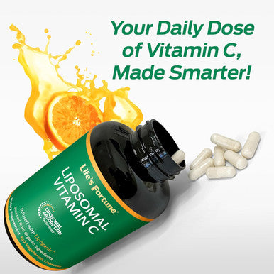 Life's Fortune Liposomal Vitamin C 2100 mg Fast Acting Absorption Higher Bioavailability Supporting Immune System High Antioxidant Supplement Formula ÃƒÂ¢Ã¢â€šÂ¬Ã¢â‚¬Å“ Collagen Booster ÃƒÂ¢Ã¢â€šÂ¬Ã¢â‚¬Å“ 180 Capsules