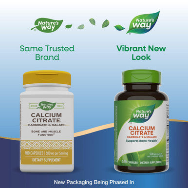 Natures Way Calcium Citrate Carbonate and Malate 100 Capsules
