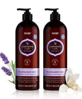 HASK Lavender Body Wash and Biotin Shampoo + Conditioner Pack: Includes 2 Lavender + Vanilla Body Wash and 1 Biotin Shampoo and Conditioner Set