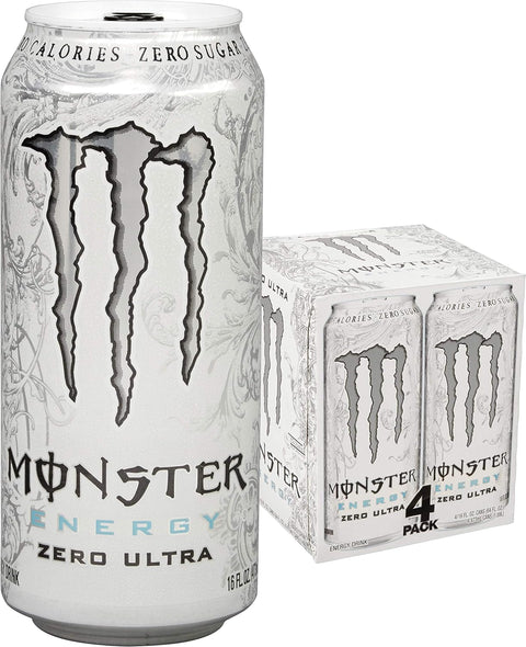 Monster Energy Ultra Strawberry Dreams, Sugar Free Energy Drink, 16 Ounce | Pack of 15