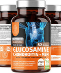 N1N Glucosamine with Chondroitin Turmeric MSM Boswellia Max Strength 2100mg Natural Joint Support Supplement for Relief Mobility Flexibility and Inflammation 90 Caps