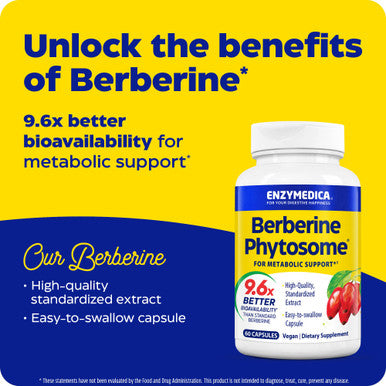 Enzymedica Berberine Phytosome 60 Capsules