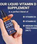Dr. Berg Maximum Strength Vitamin D3 K2 Liquid Drops with MCT Oil 5000 IU Liquid Vitamin D3 with K2 Supports Strong Bones Heart Energy Immunity and Overall Vitality* Unflavored 1 Fl Oz