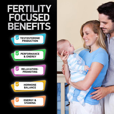Fertility Supplements For Men - Advanced Fertility Blend For Men With Zinc, Maca, Ashwagandha, L-Arginine - Conception Fertility Prenatal Vitamins And Male Fertility Support Supplement - 120 Pills