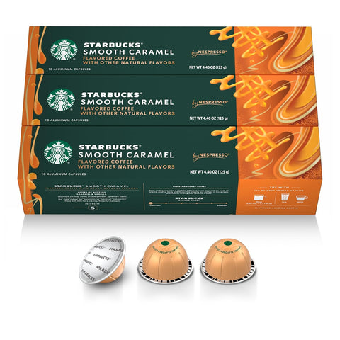 Starbucks by Nespresso Vertuo, Vanilla Flavored Coffee, 30-count Coffee Pods, Brews 7.8 oz.
