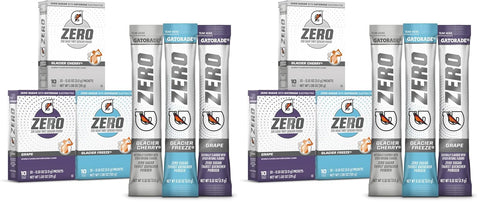 Gatorade G Zero Sports Drink Mix Powder Packets 3 Flavor Classic Variety Pack Electrolyte Powder Drink Mix for Hydration Zero Sugar Total 30 Packets
