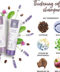 Healthspan Caffeine Shampoo (200ml) | For during and after the menopause | With AnaGain to promote healthy hair growth | Vitamins B, C & E | Lavender & Mint
