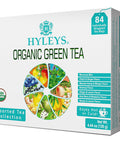 Hyleys Organic Green Tea 7 Assorted Flavors - 84 Tea Bags
