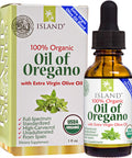 Island Nutrition , Oil Of Oregano Organic Liquid Drops (1 Fl Oz) - 100% Organic Olive Oil & Organic Oregano Oil, Grown In Spain (Aceite De Oregano)