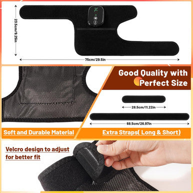 Langskip'S Cordless Knee Heating Pad3 In 1 Rechargeable Heated Knee Brace3 Heat Levels And 3 MassagesElbow & Shoulder For Arthritis Pain ReliefElectric Supports Wraps For Joints For Men Women 2Pcs