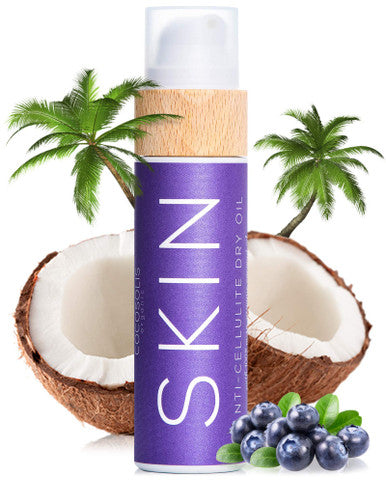 COCOSOLIS SKIN Anti-Cellulite Massage Oil Organic Oil for Skin Tightening Cellulite Treatment Corrects "Orange Peel" Skin Natural Ingredients & Vitamin E 110 ml