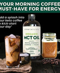 Viva Naturals Organic Mct Oil For Keto Coffee (32 Fl Oz) - Best Mct Oil Supplement To Support Energy And Mental Clarity, Usda Organic, Non-Gmo And Paleo Certified & Keto Friendly