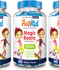 3X Actikid Magic Beans Vegan Multi-Vitamin 60X Blueberry Flavour | Gelatine Free | Children'S Vitamin | Immunity Booster