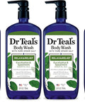 Dr Teal's Body Wash with Pure Epsom Salt, Cannabis Sativa Hemp Seed Oil, 24 fl oz (Pack of 2)