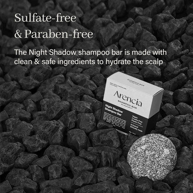 Arencia Night Shadow Biotin Shampoo Bar For Regrowth & Hair Loss, Darkening, Gray Hair Strengthening & Volumizing Normal To Oily Hair Vegan, Natural, Ph Balanced, Sulfate