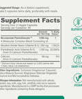 Biophix B-3 Nicotinamide Pantothenate 1350 Mg 120 Vcaps - Clear Skin Series B5 Pantothenic Acid Natural Flush- Nicotinic Amide Niacin - Supports Skin Cell Health