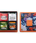 Ahmad Tea Floral Tea Tin Orange Caddy 32 Tea Bags Our Most Popular Teas Black and Green Tea Assortment